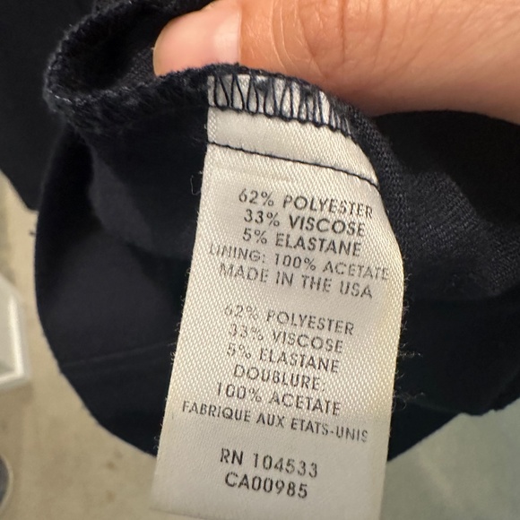 Nanette Lepore made in USA super high waisted navy pants wide leg size 4 (2013) - Picture 4 of 4